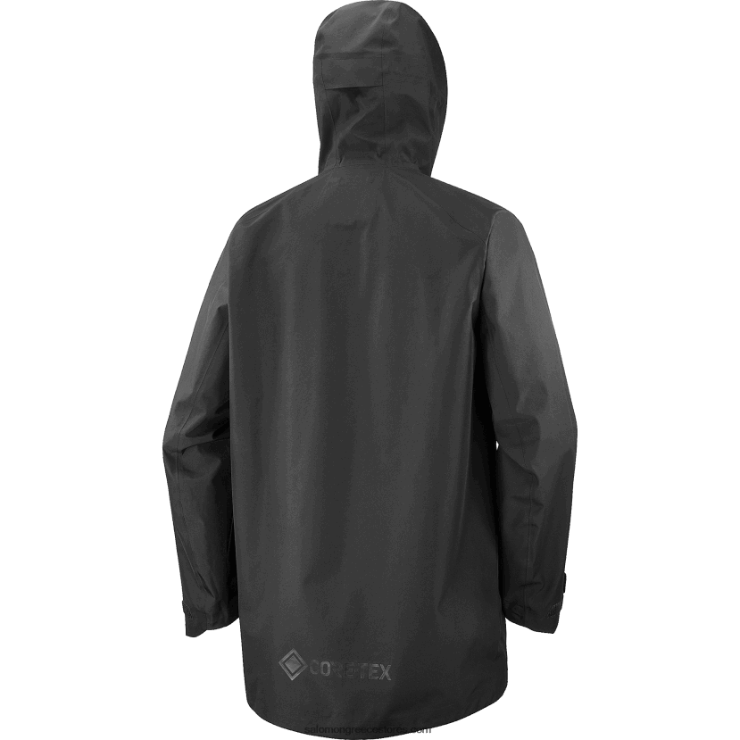 γυναικείο μπουφάν με κέλυφος - απαραίτητο gore-tex Salomon βαθύ μαύρο DXFPHB831