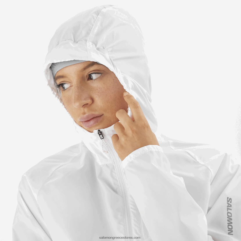 γυναικείο wind jacket - bonatti cross wind Salomon άσπρο DXFPHB853