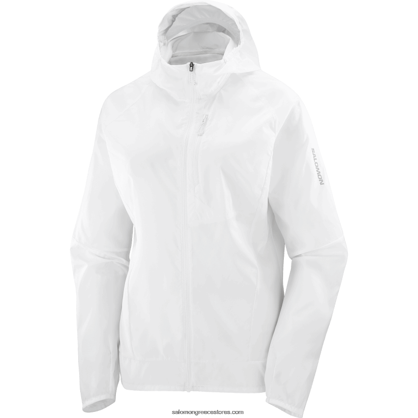 γυναικείο wind jacket - bonatti cross wind Salomon άσπρο DXFPHB853