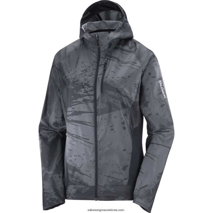 γυναικείο wind jacket - bonatti cross wind Salomon βαθύ μαύρο/περισκόπιο/αο DXFPHB855