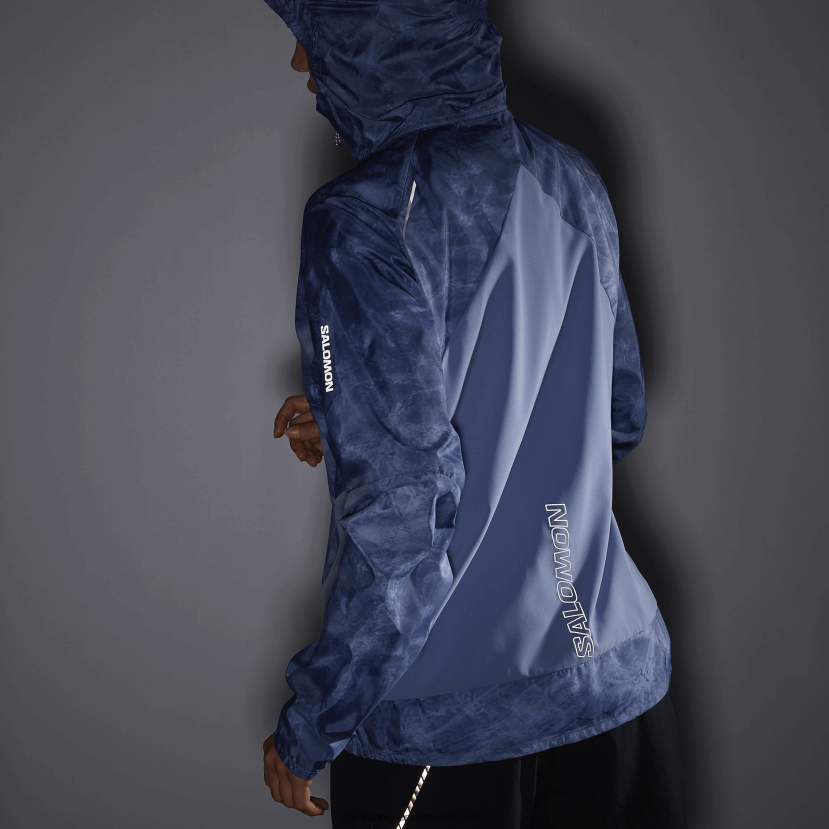 γυναικείο wind jacket - bonatti cross wind Salomon αγγλικό αρχοντικό/ao/γκρι μπλε DXFPHB852