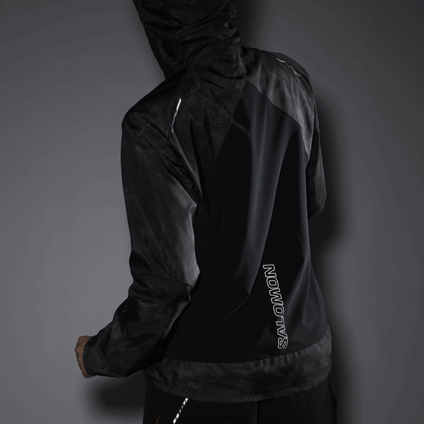 γυναικείο wind jacket - bonatti cross wind Salomon περισκόπιο/ao/βαθύ μαύρο DXFPHB854