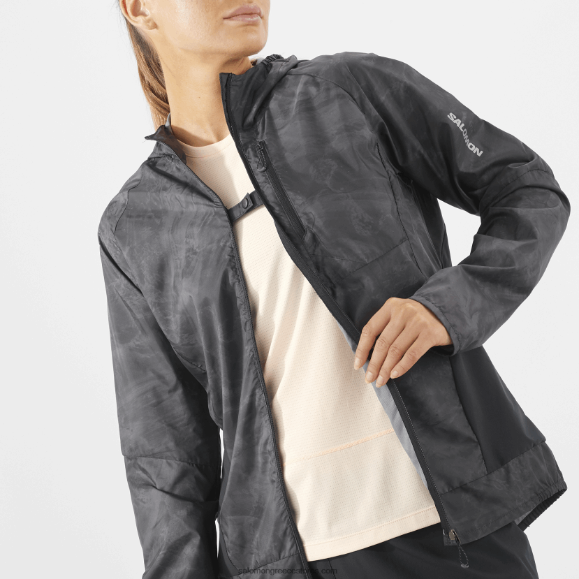 γυναικείο wind jacket - bonatti cross wind Salomon περισκόπιο/ao/βαθύ μαύρο DXFPHB854