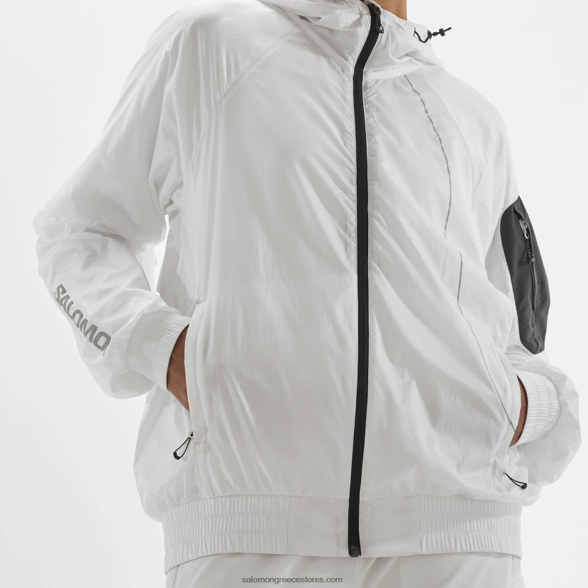 γυναικείο wind jacket - equipe Salomon λευκό/βαθύ μαύρο DXFPHB833