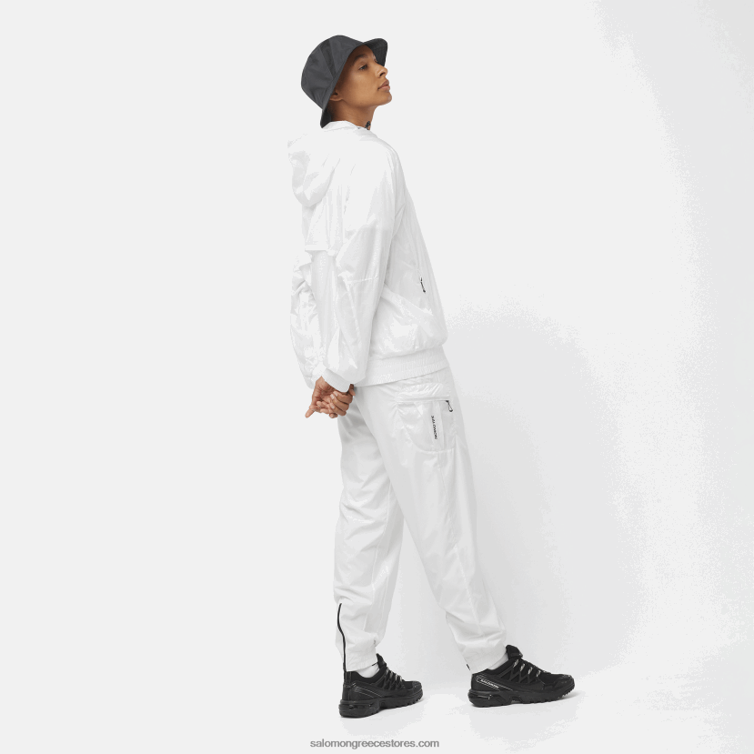 γυναικείο wind jacket - equipe Salomon λευκό/βαθύ μαύρο DXFPHB833