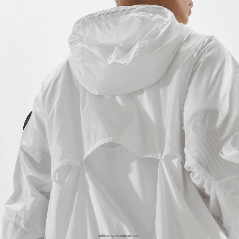 γυναικείο wind jacket - equipe Salomon λευκό/βαθύ μαύρο DXFPHB833