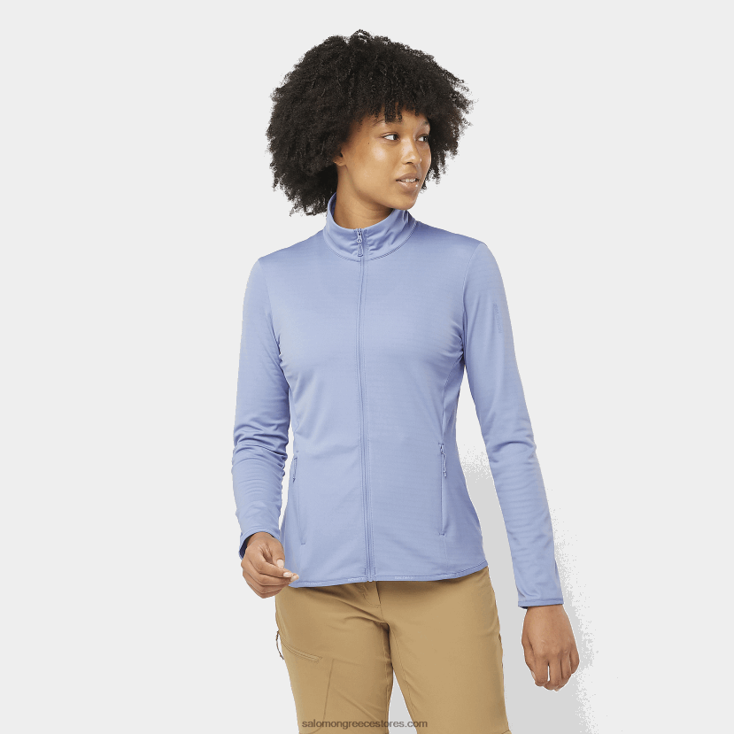 γυναικείο μπουφάν με φερμουάρ στο μεσαίο στρώμα - απαραίτητο ελαφρύ Salomon αγγλικό αρχοντικό DXFPHB863