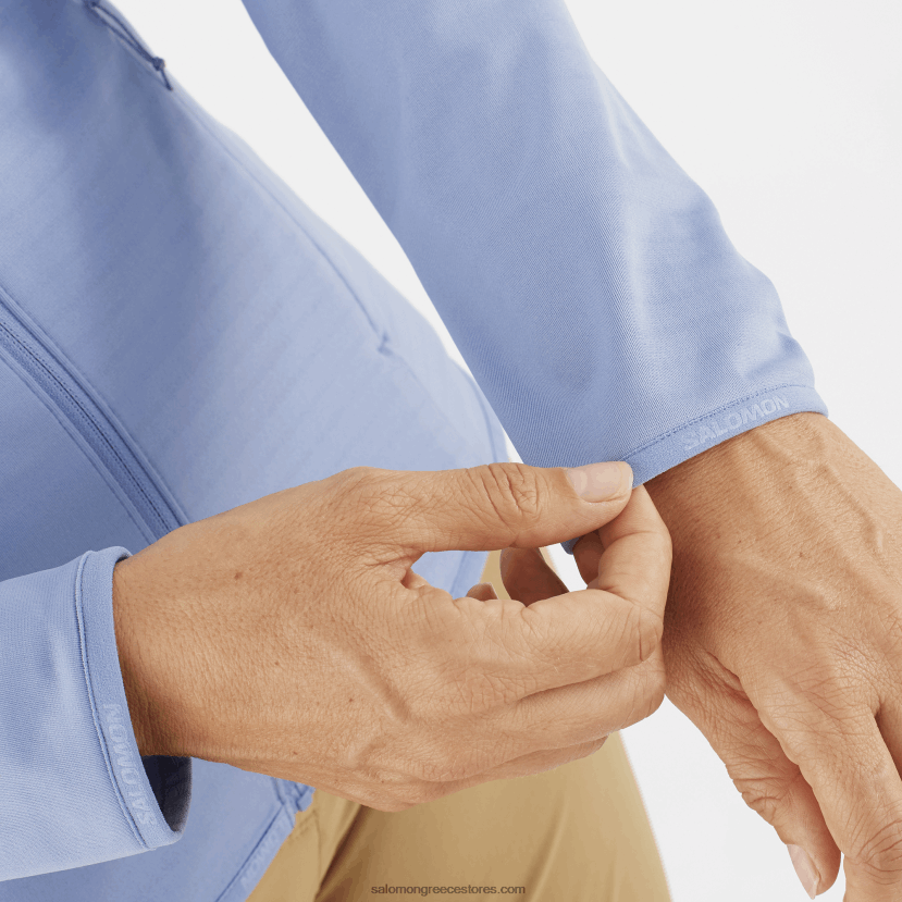 γυναικείο μπουφάν με φερμουάρ στο μεσαίο στρώμα - απαραίτητο ελαφρύ Salomon αγγλικό αρχοντικό DXFPHB863