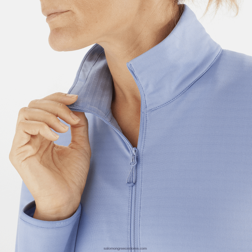 γυναικείο μπουφάν με φερμουάρ στο μεσαίο στρώμα - απαραίτητο ελαφρύ Salomon αγγλικό αρχοντικό DXFPHB863