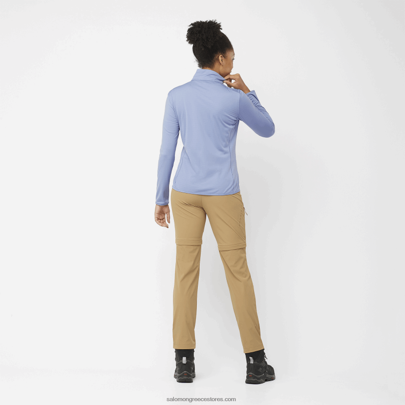 γυναικείο μπουφάν με φερμουάρ στο μεσαίο στρώμα - απαραίτητο ελαφρύ Salomon αγγλικό αρχοντικό DXFPHB863