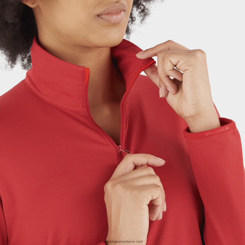 γυναικείο μπουφάν με φερμουάρ στο μεσαίο στρώμα - απαραίτητο ελαφρύ Salomon σάμπα DXFPHB868