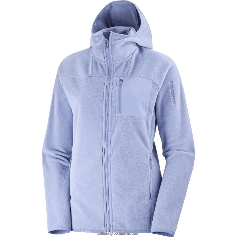 γυναικείο μπουφάν με κουκούλα μεσαίου στρώματος - περίγραμμα polartec Salomon αγγλικό αρχοντικό DXFPHB860