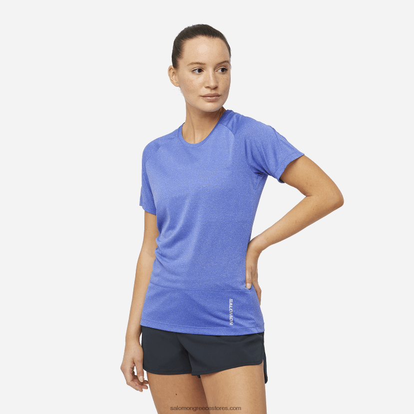 γυναικείο κοντομάνικο μπλουζάκι - σταυρωτό τρέξιμο Salomon σερφάρω στο διαδίκτυο DXFPHB877