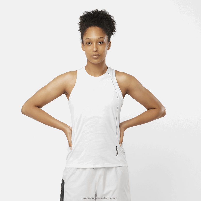 γυναικείο τανκ - εξοπλισμός Salomon άσπρο DXFPHB907