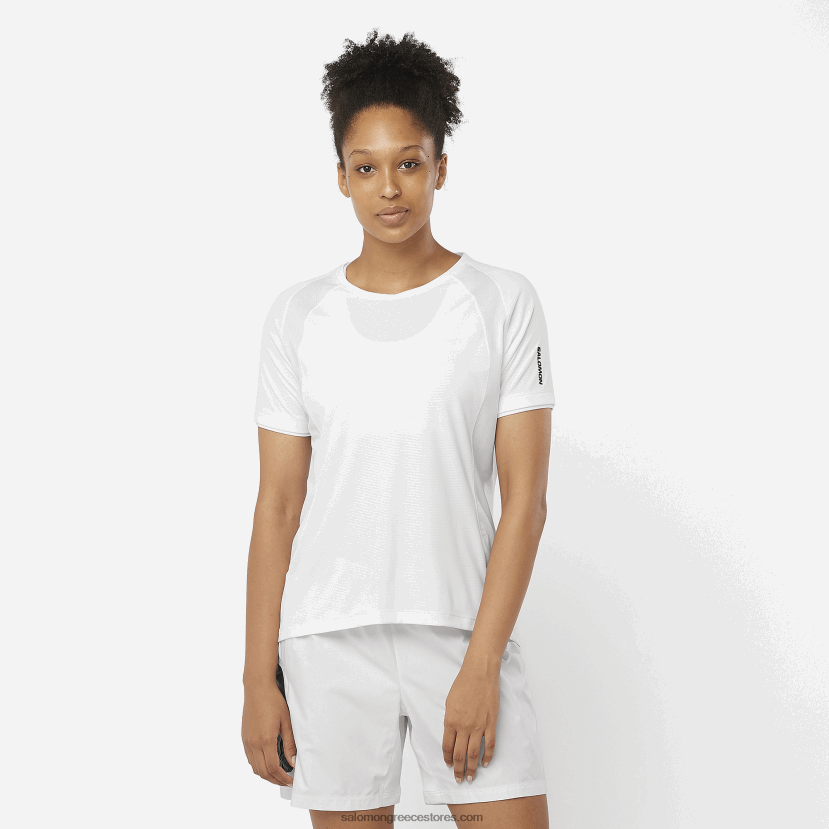 γυναικείο κοντομάνικο μπλουζάκι - equipe Salomon άσπρο DXFPHB922