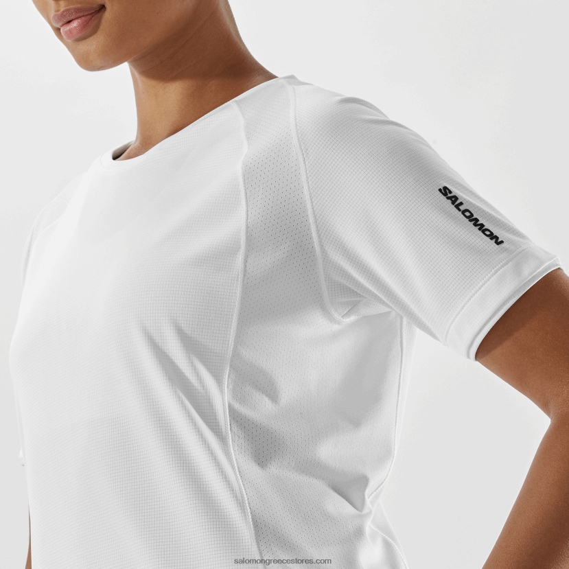 γυναικείο κοντομάνικο μπλουζάκι - equipe Salomon άσπρο DXFPHB922