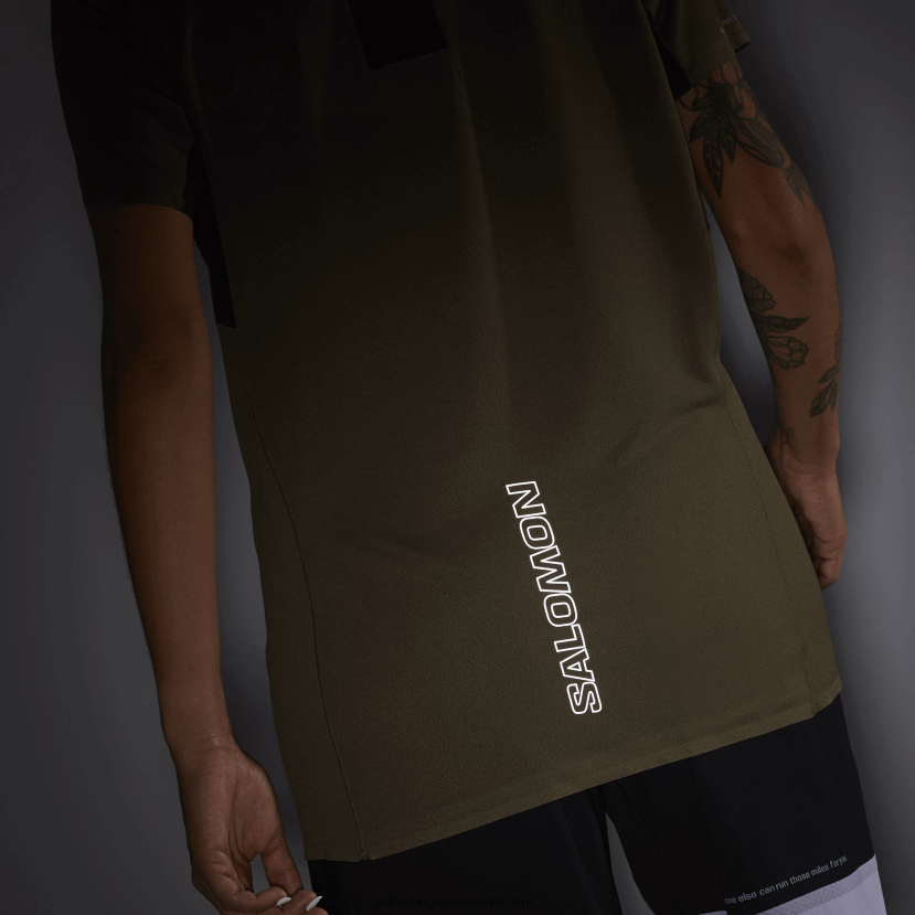 γυναικείο κοντομάνικο μπλουζάκι - shortney Salomon φύλλο σταφυλιού DXFPHB910