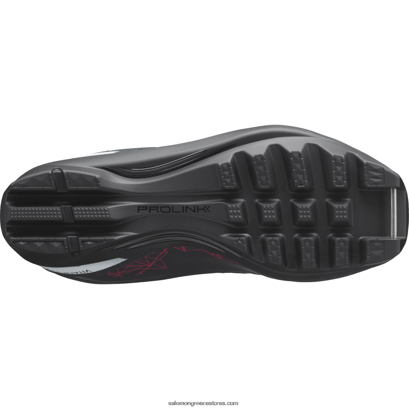 γυναικείες κλασικές σκανδιναβικές μπότες - vitane plus prolink Salomon έβενος/κόκκινο/λευκό DXFPHB1339