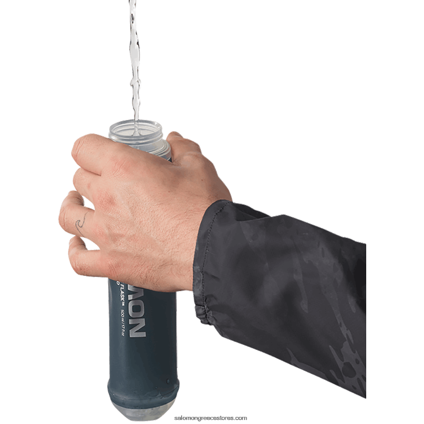 ανδρικά αξεσουάρ ενυδάτωσης - μαλακή φιάλη 500ml/17oz ταχύτητα 42 Salomon σχιστόλιθος γκρι DXFPHB393