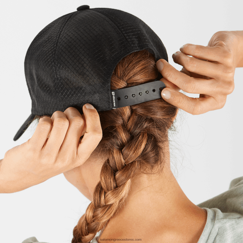 ανδρικό κυρτό καπέλο - φορτηγατζή Salomon μαύρος DXFPHB438