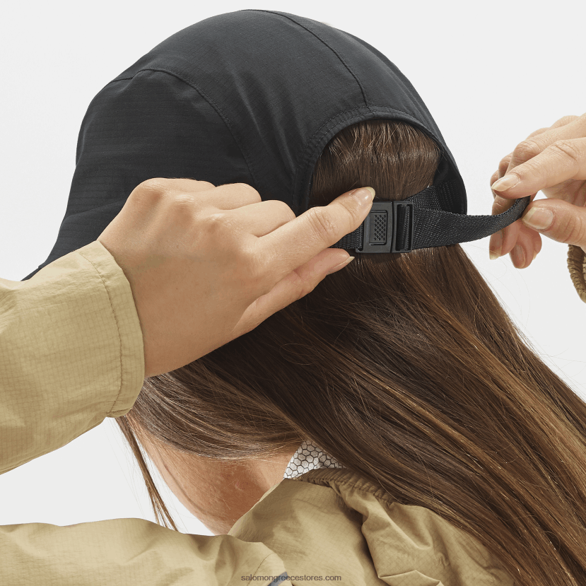 ανδρικό καπάκι - bonatti αδιάβροχο πέντε πάνελ Salomon βαθύ μαύρο DXFPHB445