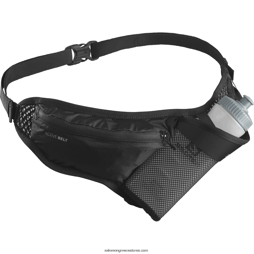 ανδρική ζώνη με 3d μπουκάλι περιλαμβάνεται - ενεργό Salomon μαύρος DXFPHB344