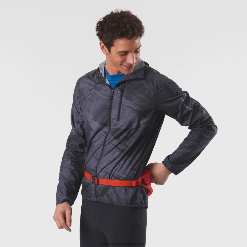 ανδρική ζώνη με 3d μπουκάλι περιλαμβάνεται - ενεργό Salomon φλογερό κόκκινο/έβενο DXFPHB346