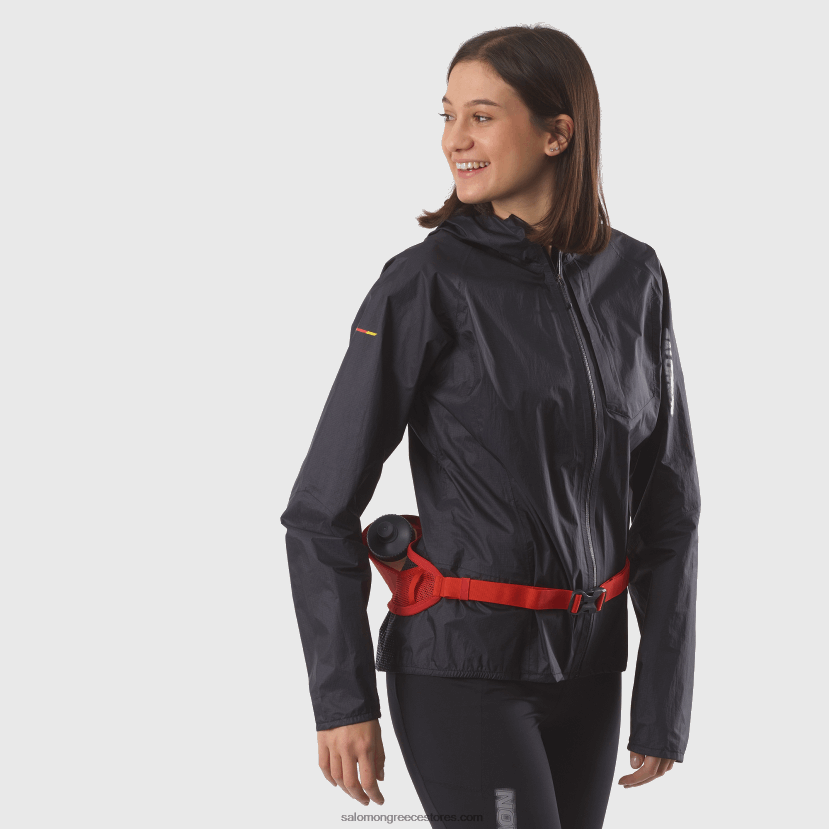 ανδρική ζώνη με 3d μπουκάλι περιλαμβάνεται - ενεργό Salomon φλογερό κόκκινο/έβενο DXFPHB346