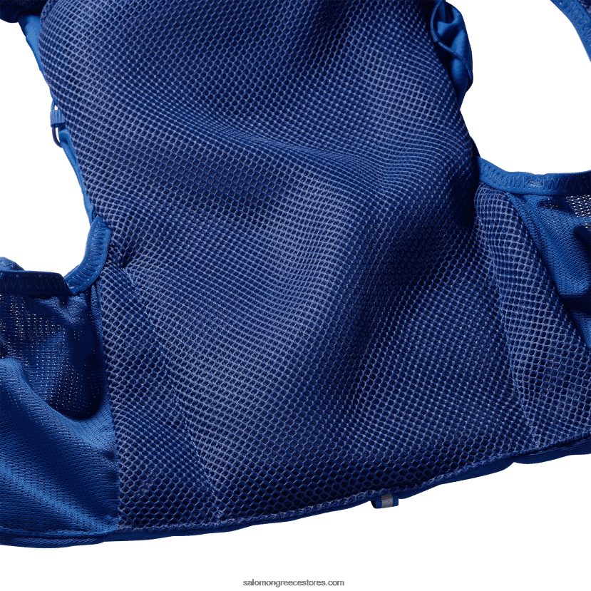 ανδρικό γιλέκο τρεξίματος με φιάλες που περιλαμβάνονται - adv skin 12 Salomon ναυτικό μπλε / έβενο / λευκό DXFPHB302
