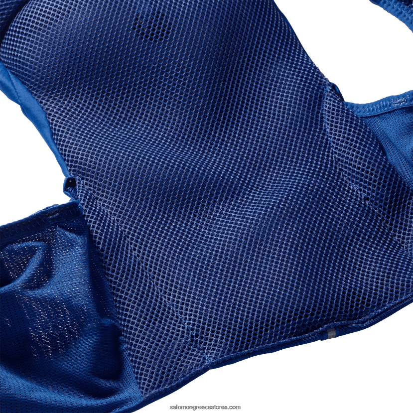 ανδρικό γιλέκο τρεξίματος με φιάλες που περιλαμβάνονται - adv skin 5 Salomon ναυτικό μπλε / έβενο / λευκό DXFPHB318