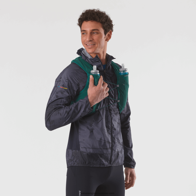 ανδρικό γιλέκο τρεξίματος με φιάλες που περιλαμβάνονται - adv skin 5 Salomon ειρηνικός DXFPHB322