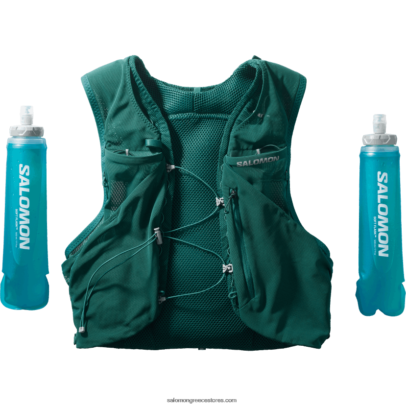 ανδρικό γιλέκο τρεξίματος με φιάλες που περιλαμβάνονται - adv skin 5 Salomon ειρηνικός DXFPHB322
