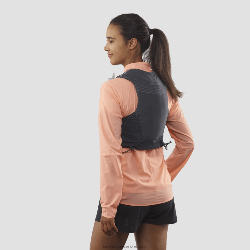 ανδρικό γιλέκο τρεξίματος με φιάλες που περιλαμβάνονται - adv skin 5 Salomon έβενος DXFPHB356