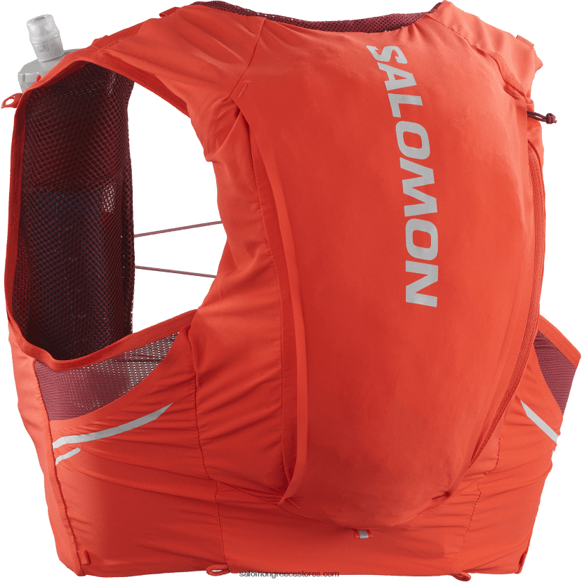 ανδρικό γιλέκο για τρέξιμο με φλάκες που περιλαμβάνονται - sense pro 10 Salomon φλογερό κόκκινο/έβενο/καμπερνέ DXFPHB342