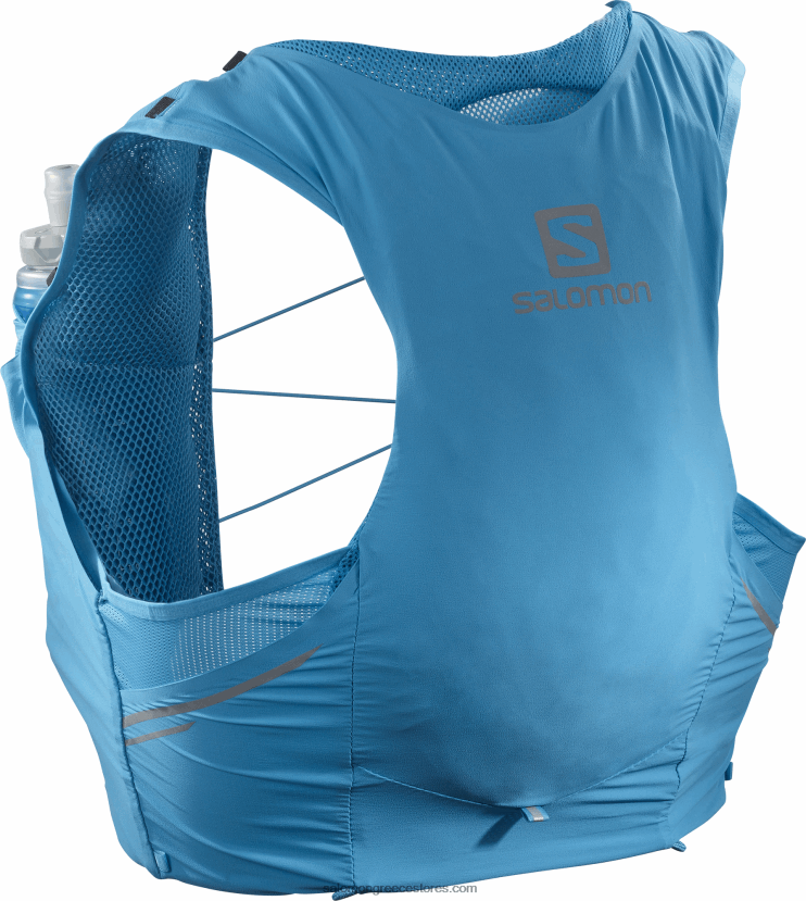 ανδρικό γιλέκο τρεξίματος με φλάκες που περιλαμβάνονται - sense pro 5 Salomon ωκεανός της Χαβάης/μαύρος DXFPHB340