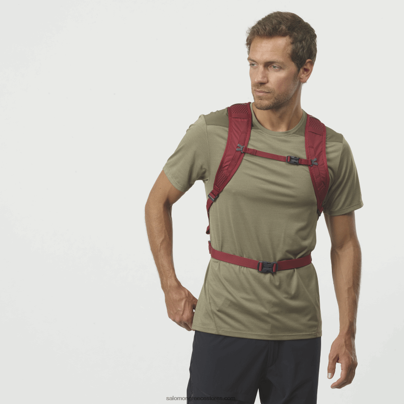 ανδρική καθημερινή τσάντα - trailblazer 10 Salomon πορτοκαλί αύρα/κόκκινο ποδηλασίας DXFPHB361