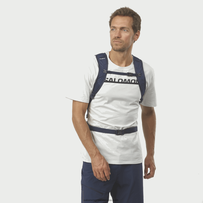 ανδρική καθημερινή τσάντα - trailblazer 10 Salomon σερφάρετε στο διαδίκτυο/μαύρη ίριδα DXFPHB365