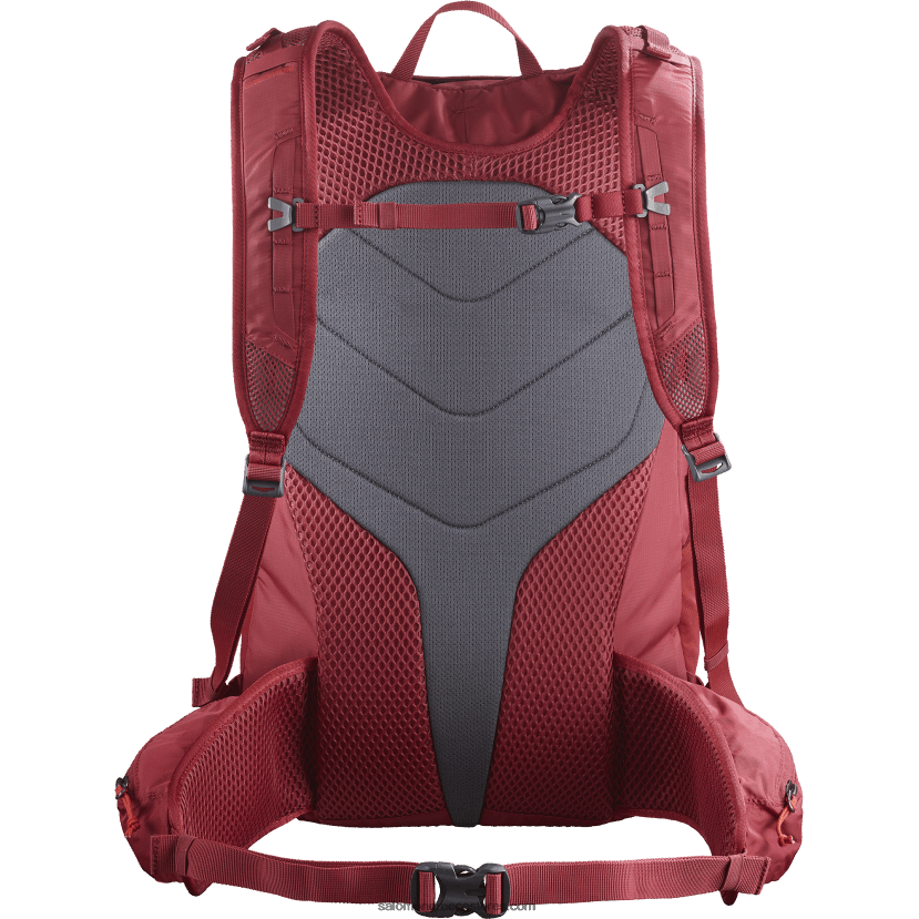 ανδρική καθημερινή τσάντα - trailblazer 30 Salomon πορτοκαλί αύρα/κόκκινο ποδηλασίας DXFPHB366