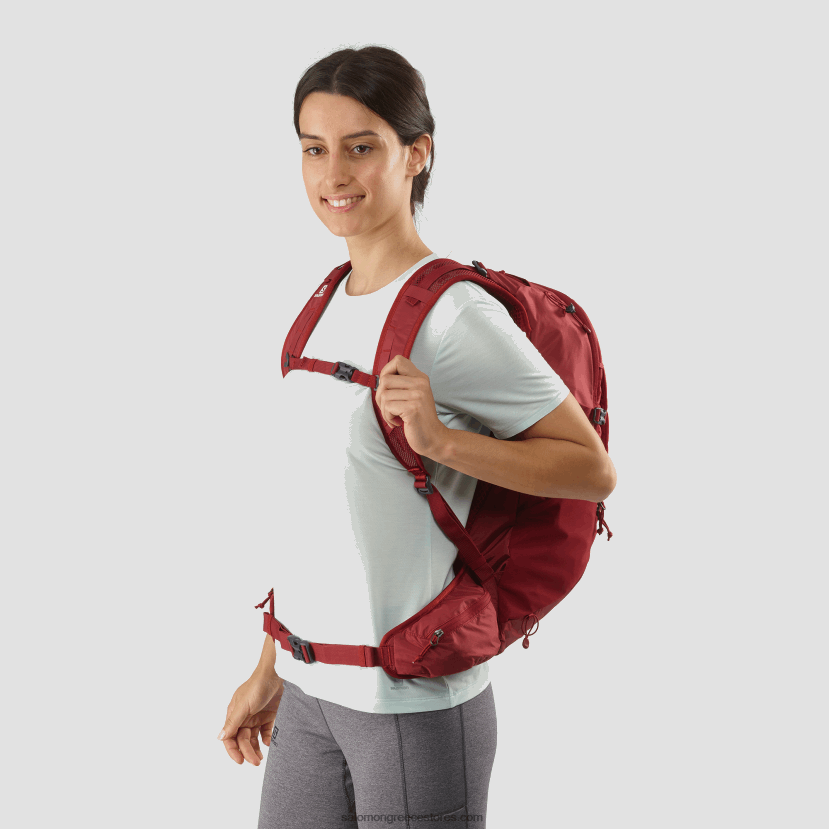 ανδρική καθημερινή τσάντα - trailblazer 30 Salomon πιπεριά τσίλι/κόκκινη ντάλια/έβενο DXFPHB367