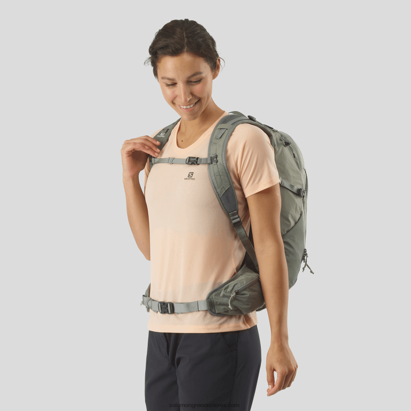 ανδρική καθημερινή τσάντα - trailblazer 30 Salomon σφυρήλατο σίδερο/φασκόμηλο σεδόνα DXFPHB368