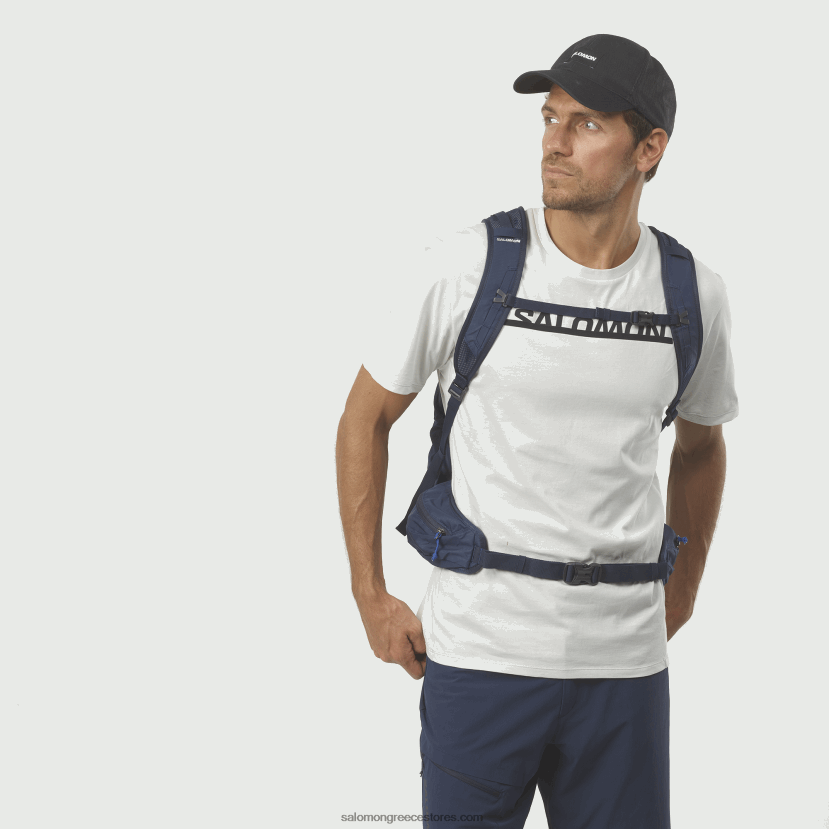 ανδρική καθημερινή τσάντα - trailblazer 30 Salomon σερφάρετε στο διαδίκτυο/μαύρη ίριδα DXFPHB370