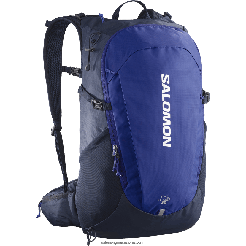 ανδρική καθημερινή τσάντα - trailblazer 30 Salomon σερφάρετε στο διαδίκτυο/μαύρη ίριδα DXFPHB370