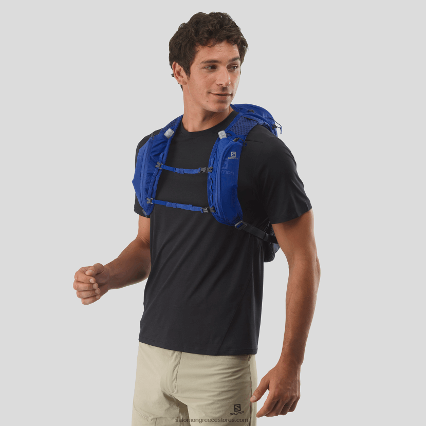 ανδρική τσάντα πεζοπορίας - xt 10 Salomon ναυτικό μπλε/λουλακί διάθεσης DXFPHB1204