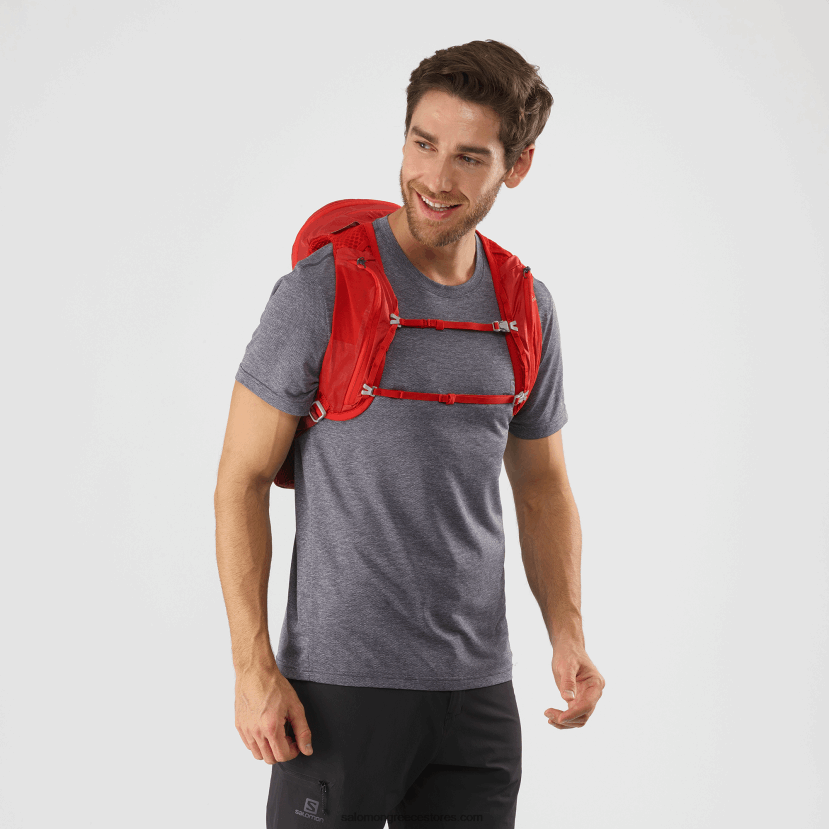 ανδρική τσάντα πεζοπορίας - xt 10 Salomon goji berry/madder brown DXFPHB1207