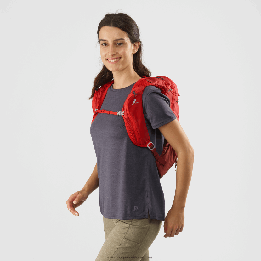 ανδρική τσάντα πεζοπορίας - xt 10 Salomon goji berry/madder brown DXFPHB1207