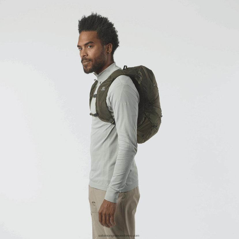 ανδρική τσάντα πεζοπορίας - xt 10 Salomon olive night/martini olive DXFPHB1205