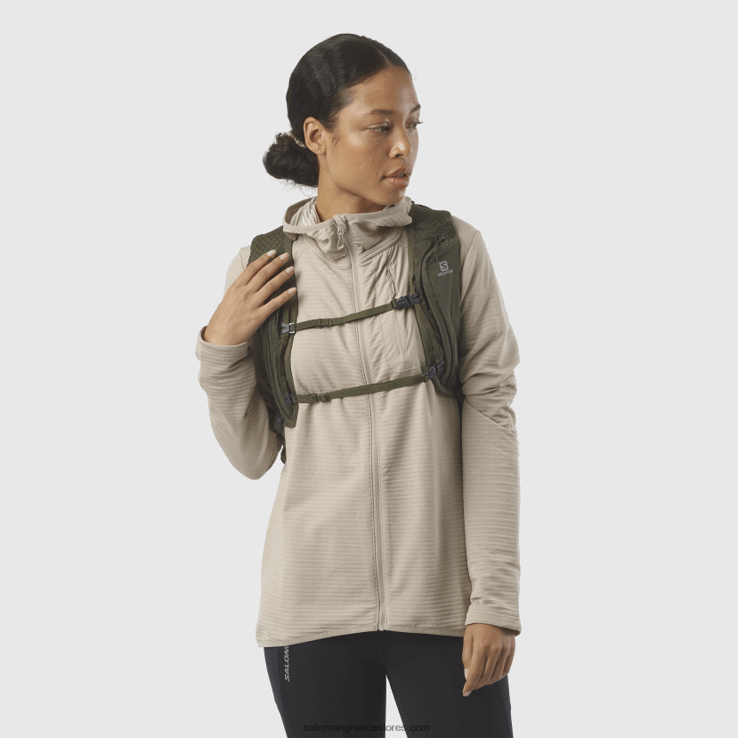 ανδρική τσάντα πεζοπορίας - xt 10 Salomon olive night/martini olive DXFPHB1205