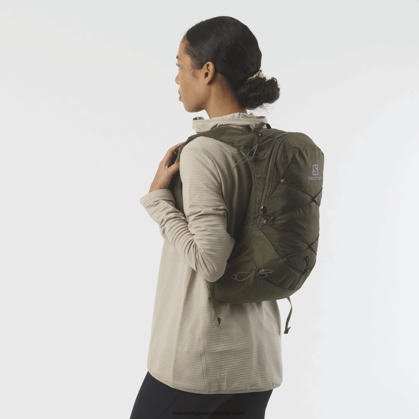 ανδρική τσάντα πεζοπορίας - xt 10 Salomon olive night/martini olive DXFPHB1205