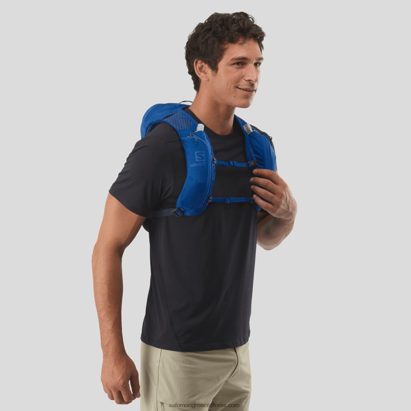 ανδρική τσάντα πεζοπορίας - xt 6 Salomon ναυτικό μπλε/λουλακί διάθεσης DXFPHB379