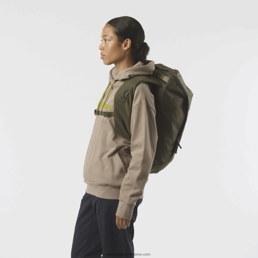 ανδρική τσάντα ταξιδιού - πακέτο outlife 20 Salomon martini olive/olive night DXFPHB404